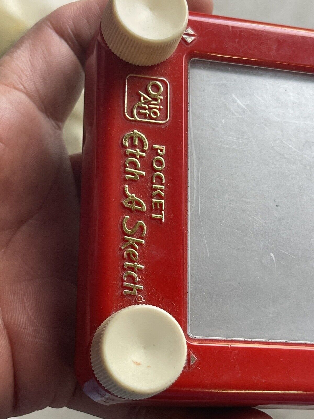 Pocket Etch A Sketch Pocket Size Classic Red by Ohio Art Toy (Lawson Software)