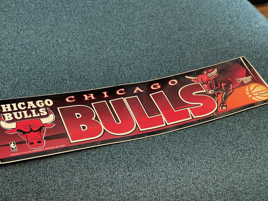 Chicago Bulls Basketball NBA Bumper Sticker by WinCraft Vintage 12x3