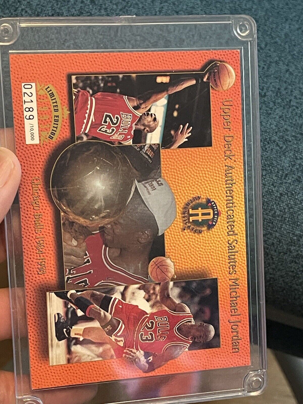 1993 Upper Deck Salutes Michael Jordan-Limited Edition #02189 Very Good