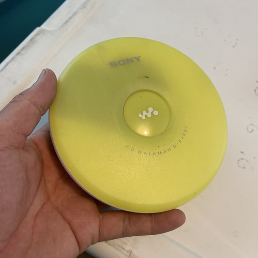 Sony Cd Walkman Discman Yellow Works But Screen Won’t Display (18)