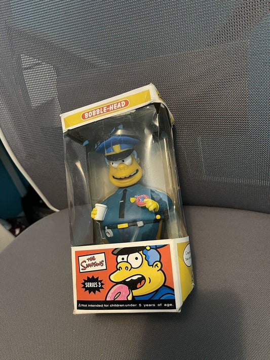 Chief wiggum Funko Bobble Head The Simpsons 2007 Series 3 Box Damaged*