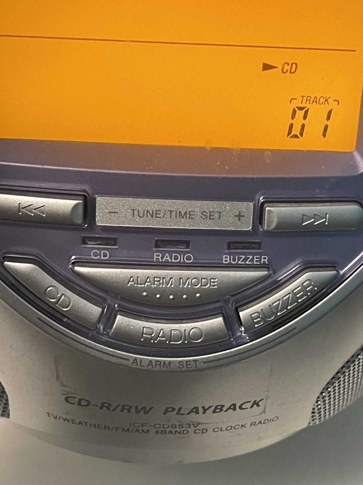 Sony Dream Machine CD Clock ICF-CD853V Weather / FM/AM Radio /