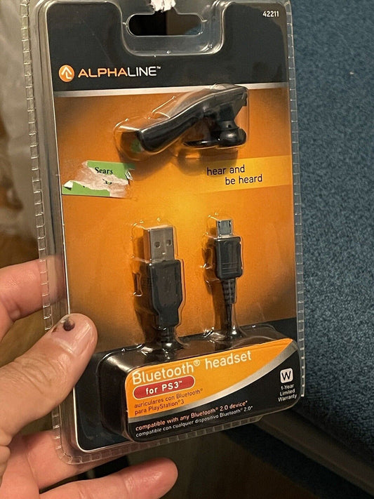 AlphaLine 42211 Wireless Bluetooth Headset for PS3