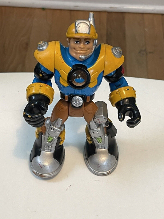 Fisher Price Mattel Rescue Heroes Action 2002 Figure Jack Hammer