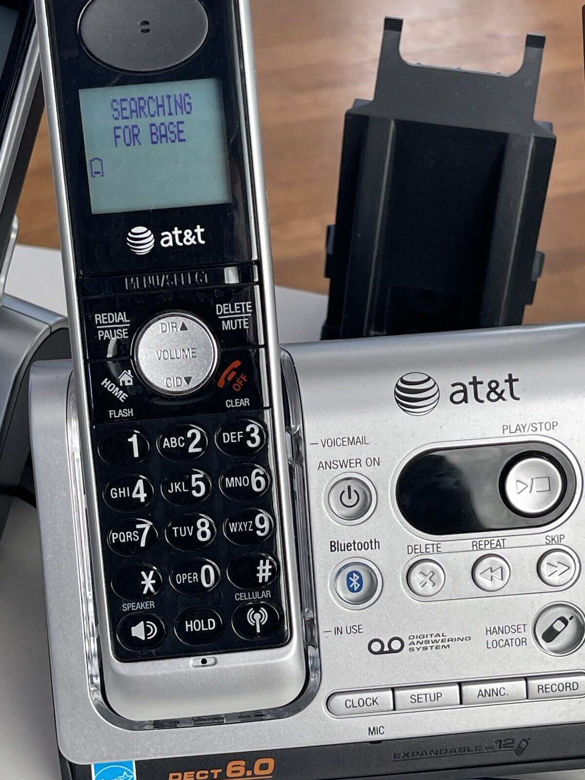 AT&T TL92378 DECT 6.0 Cordless Phone Answering System, Bluetooth, 3 Handsets