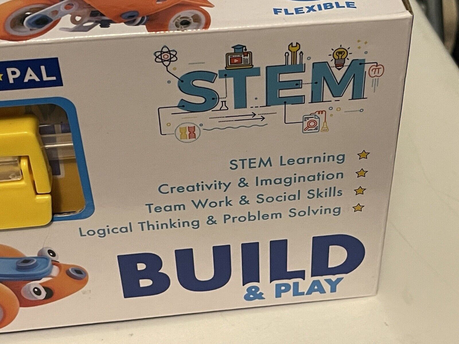 NEW IN BOX STEM Building Toys  7 Models Kit STEM TOY 163 PIECES  W/CASE