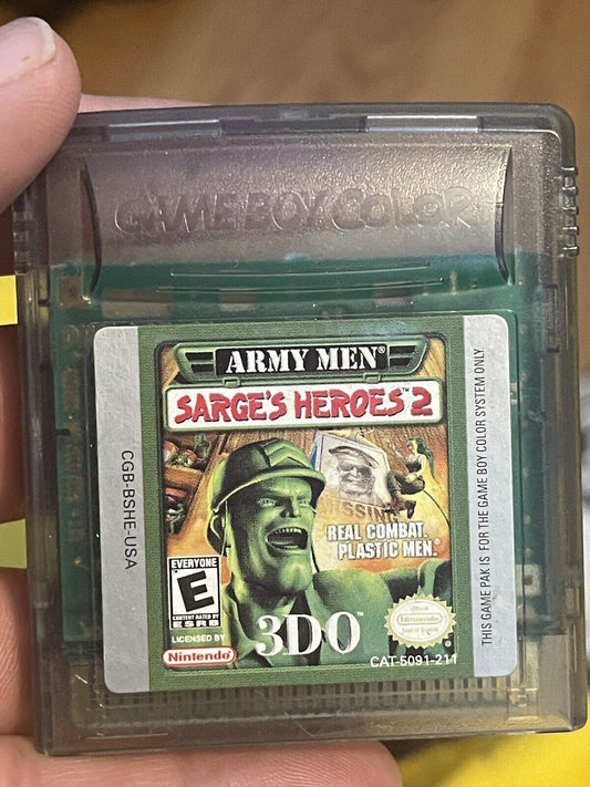 ARMY MEN SARGE'S HEROES 2 (Nintendo Game Boy Color Original Game