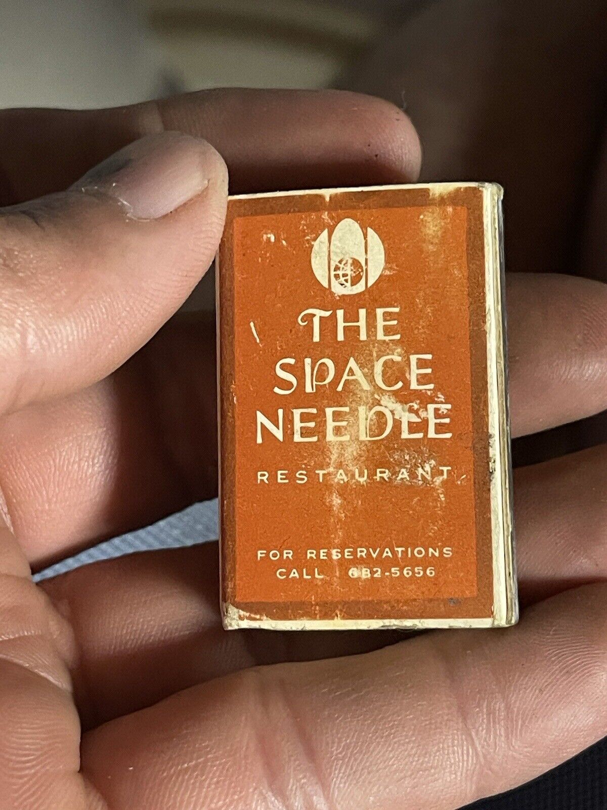 1960s 70s the space needle restaurant matchbox With 5 Matches