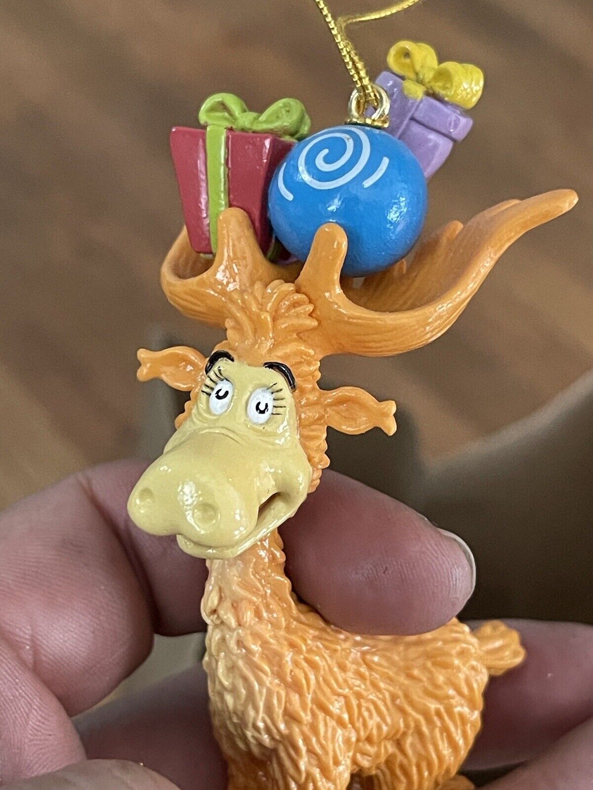 Dr. Seuss THIDWICK THE BIG HEARTED MOOSE 4" Christmas Tree Ornament - Enesco 