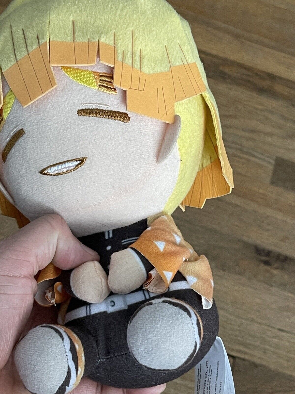 Demon Slayer Zenitsu Sitting Anime Plush Doll (26)