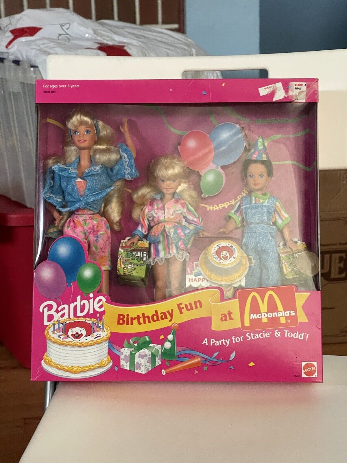 1993 Barbie Birthday Fun at McDonalds with Stacie & Todd Gift Set 