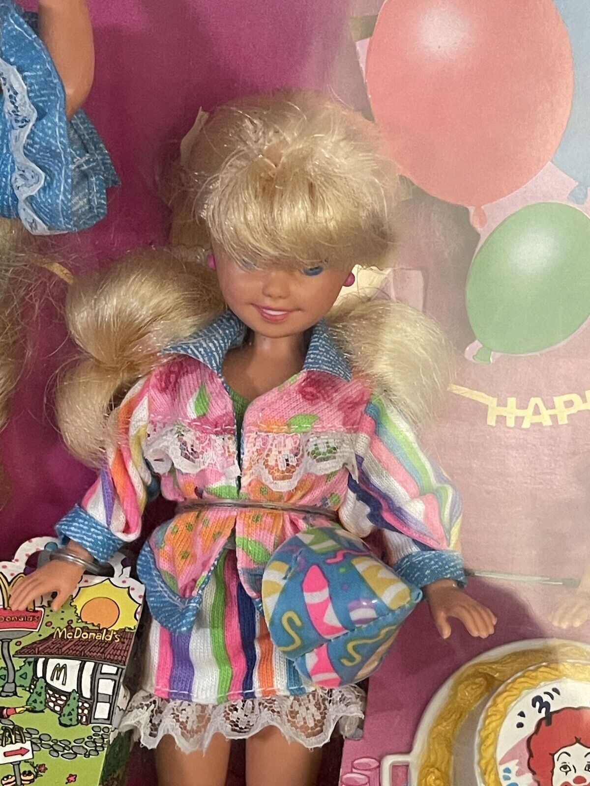 1993 Barbie Birthday Fun at McDonalds with Stacie & Todd Gift Set 