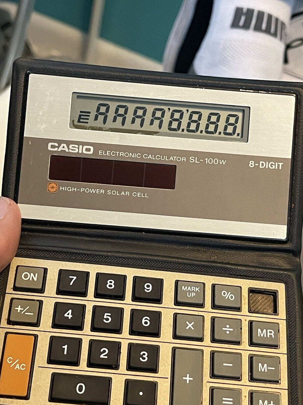 Casio Solar Calculator 8 Digit Simple Large Digits Pocket