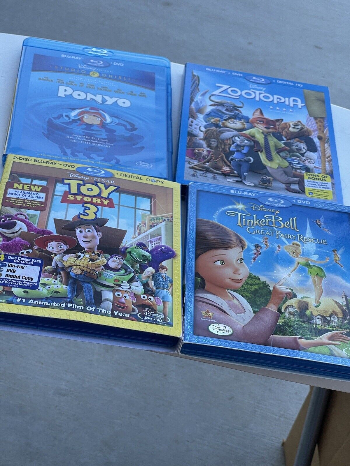 Disney Movies Lot Of 4 