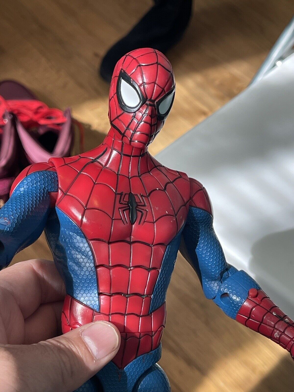 Disney Store SPIDER-MAN 13” WEB SLING SOUND Action Figure Articulated