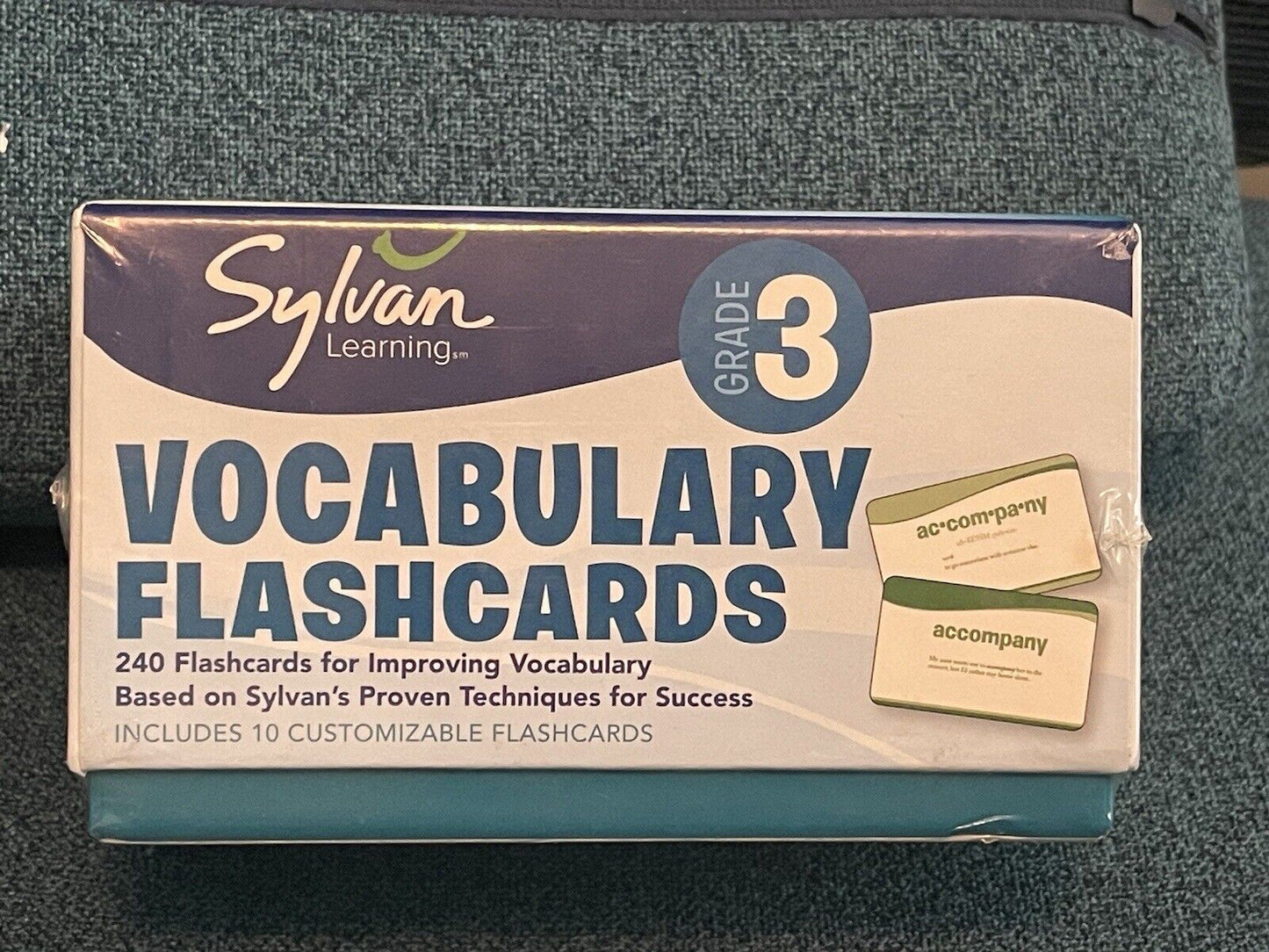 3rd Grade Vocabulary Flashcards, Paperback by Sylvan Learning Sealed