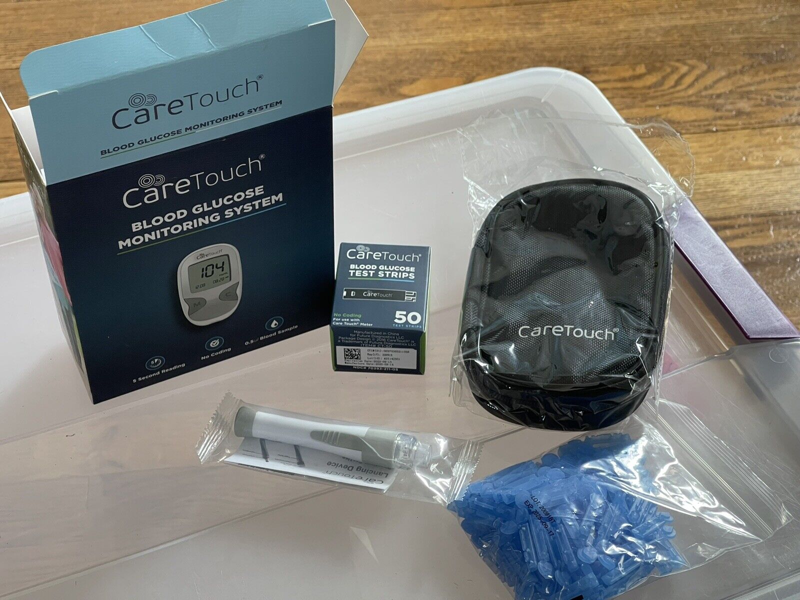 Care Touch Blood Glucose Monitoring System  EXP 12/2020