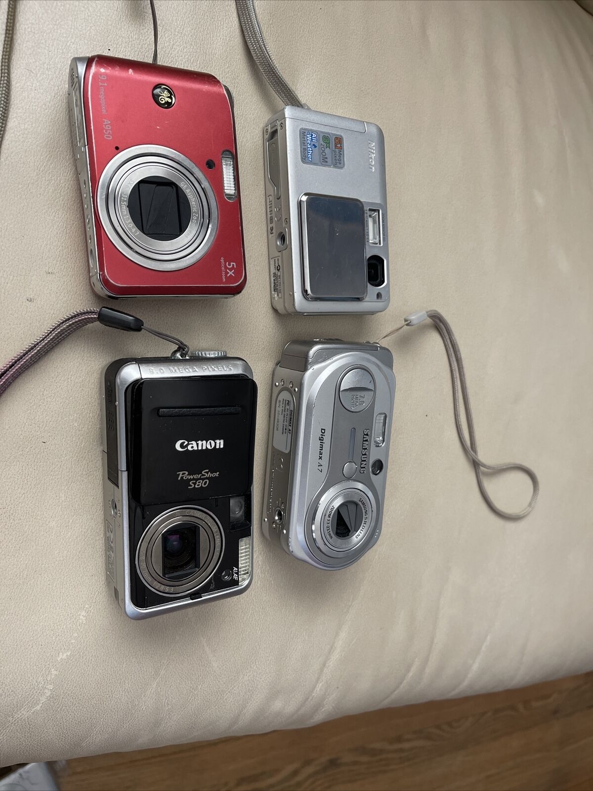 4 digital cameras,c1, For Parts