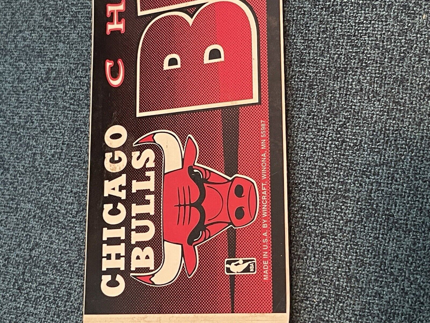 Chicago Bulls Basketball NBA Bumper Sticker by WinCraft Vintage 12x3