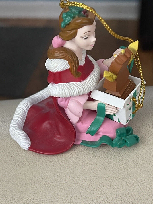 DISNEY BELLE & COGSWORTH BEAUTY AND THE BEAST CHRISTMAS ORNAMENT