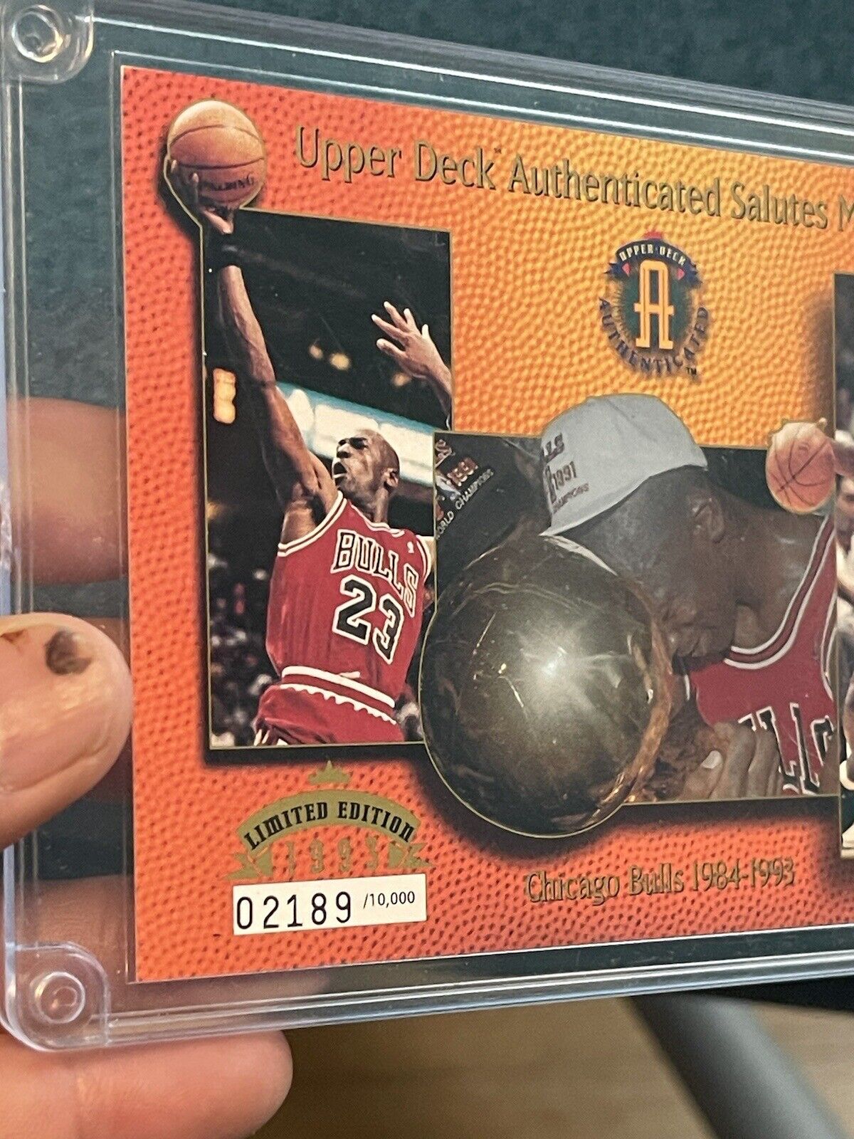 1993 Upper Deck Salutes Michael Jordan-Limited Edition #02189 Very Good