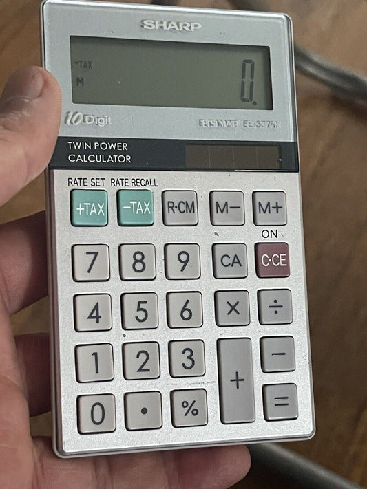 Sharp Elsimate EL-244M Twin Power Solar Calculator