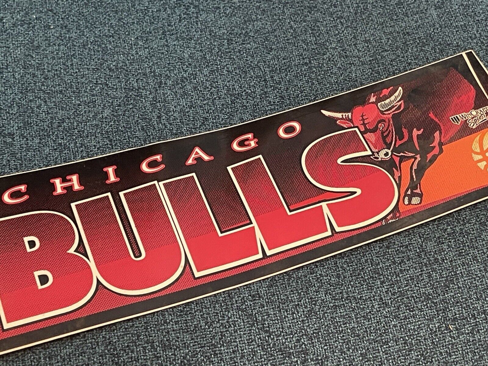 Chicago Bulls Basketball NBA Bumper Sticker by WinCraft Vintage 12x3