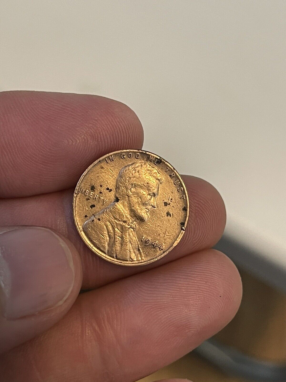 1944  Wheat Penny , No mint mark 