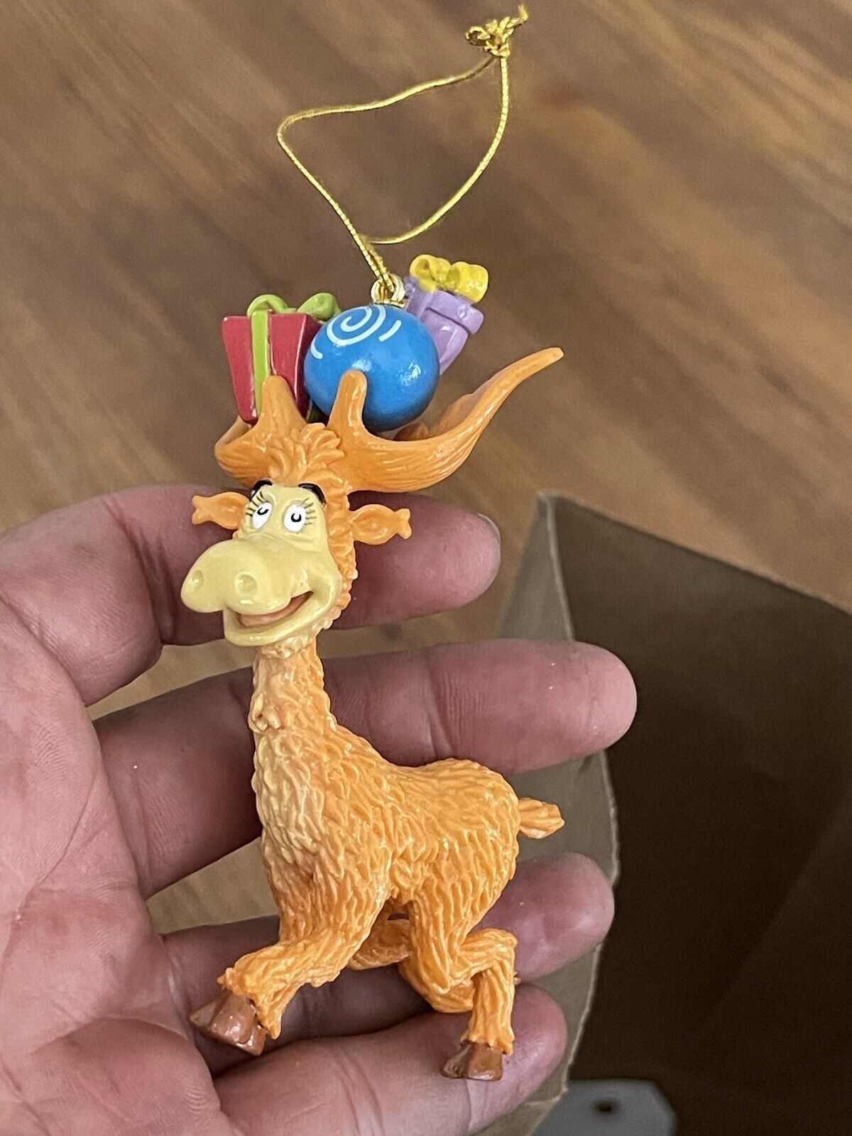 Dr. Seuss THIDWICK THE BIG HEARTED MOOSE 4" Christmas Tree Ornament - Enesco 