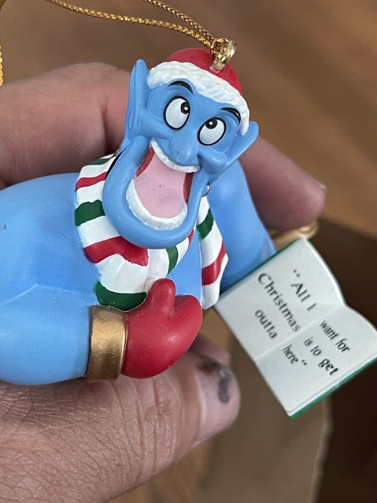 Disney 022901 DCO Aladdin Christmas Ornament - Genie in Lamp