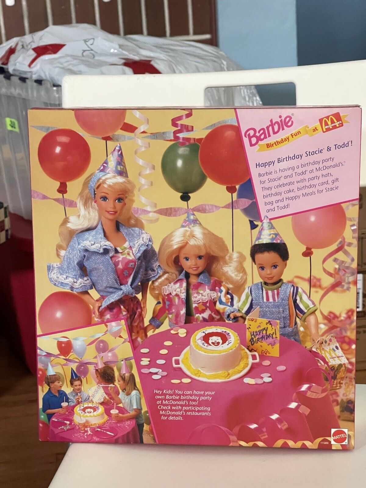 1993 Barbie Birthday Fun at McDonalds with Stacie & Todd Gift Set 