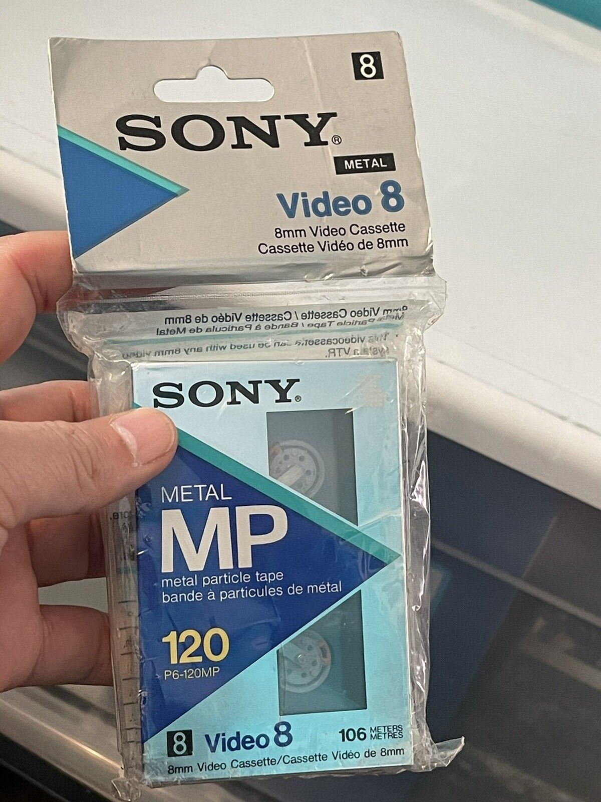 Sony Metal Particle MP 120 P6-120MP 8mm Video Cassette Sealed