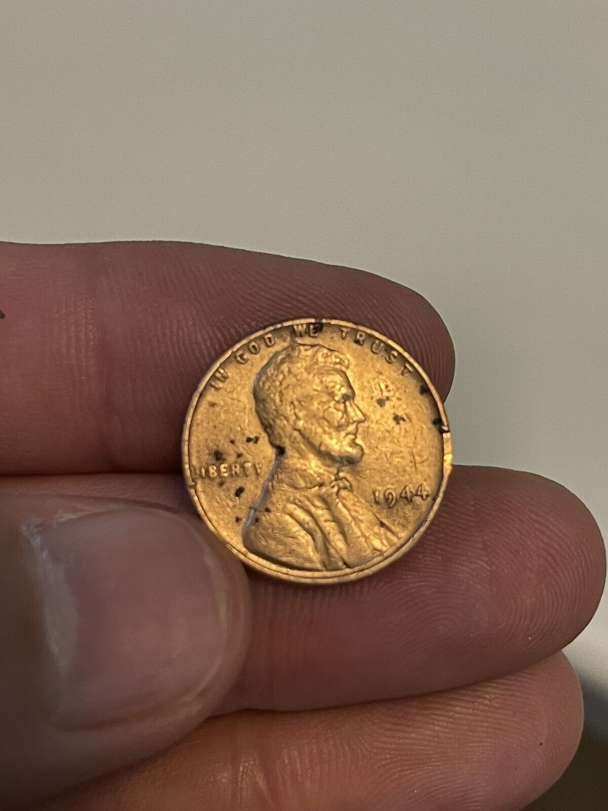 1944  Wheat Penny , No mint mark 