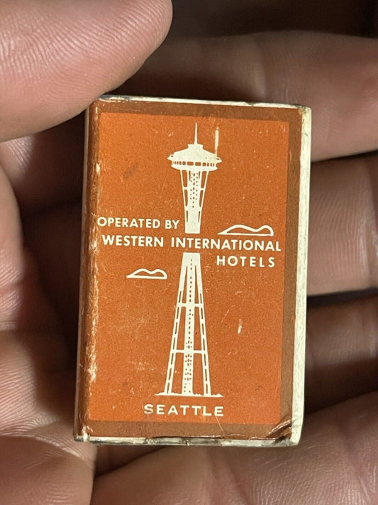 1960s 70s the space needle restaurant matchbox With 5 Matches