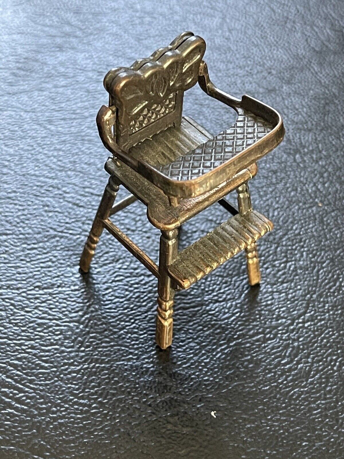 1970’s Durham Holly Hobbie Die-Cast Miniature Highchair-Mint Condition