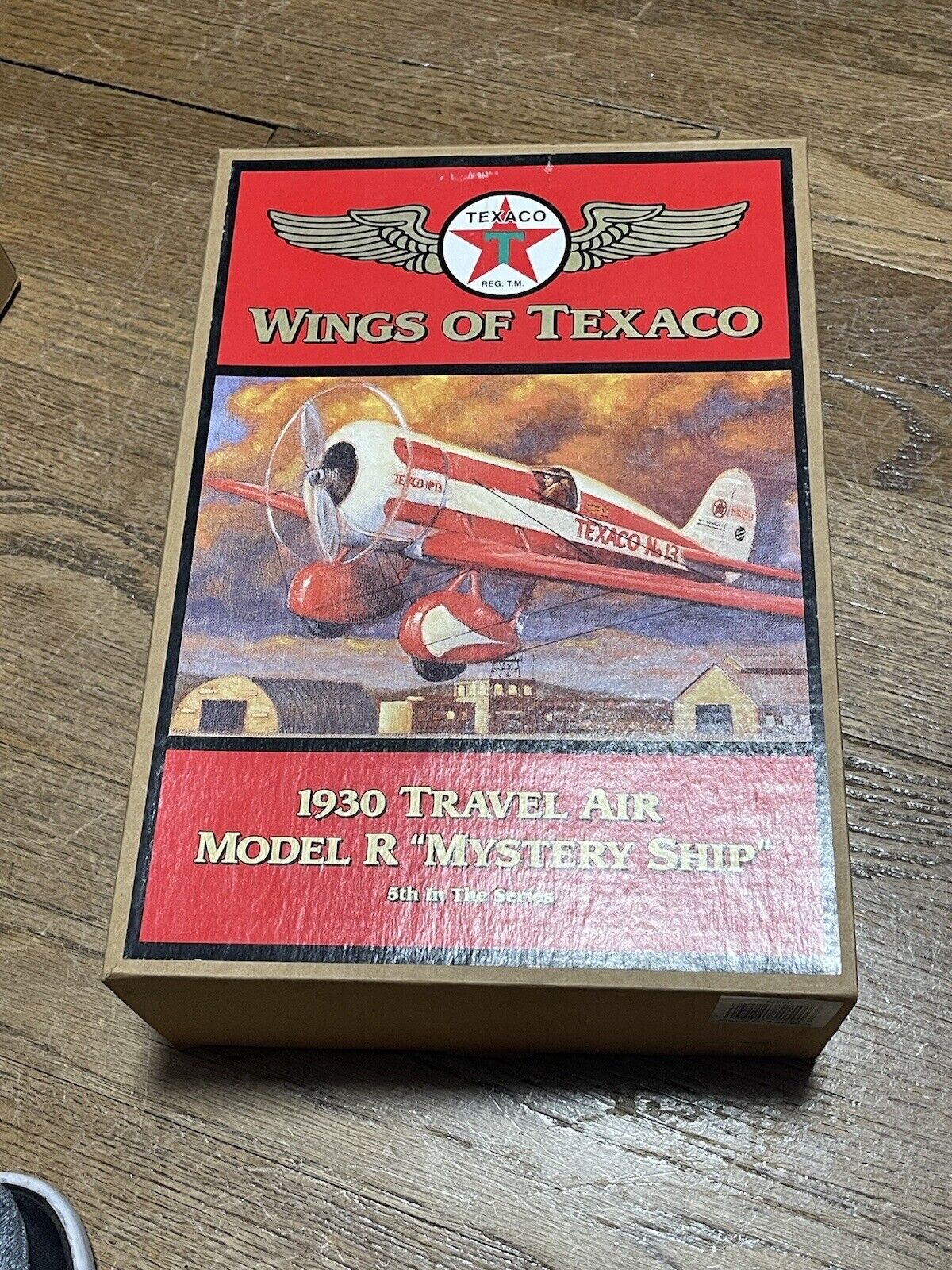 1930 Wings of Texaco Travel Air Model R Mystery Ship Die Cast Airplane Bank ERTL