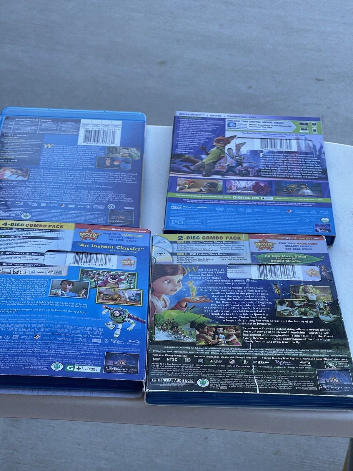 Disney Movies Lot Of 4 