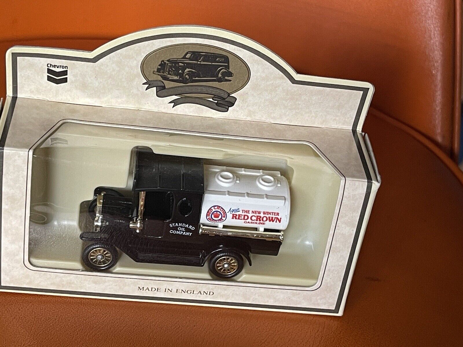 Lledo Die Cast metal Toy, The New Winter Red Crown Gasoline Truck, New in Box,