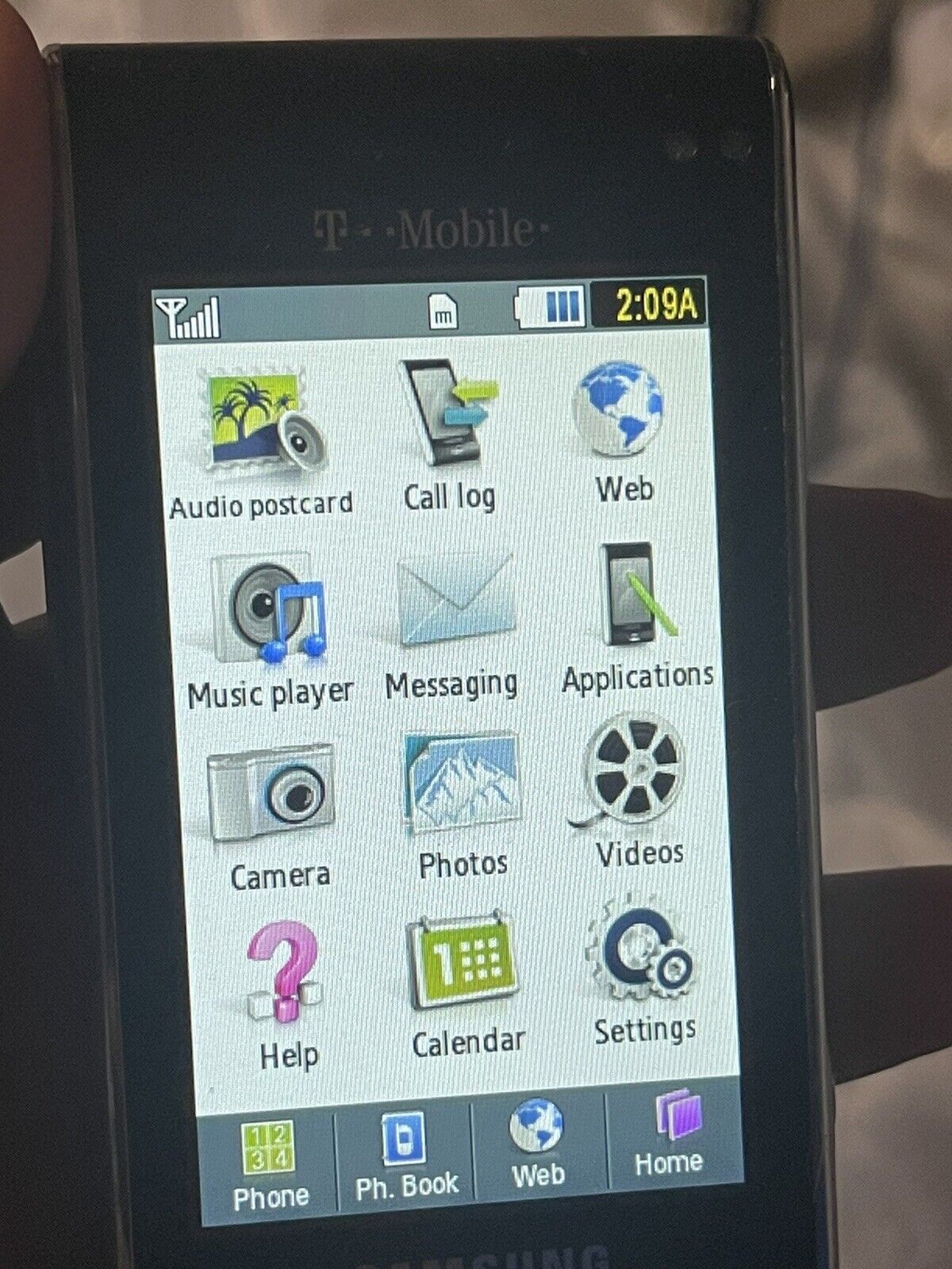 Samsung Memoir SGH-T929 - Black (T-Mobile) GSM CAMERA Cell Phone RARE Vintage!