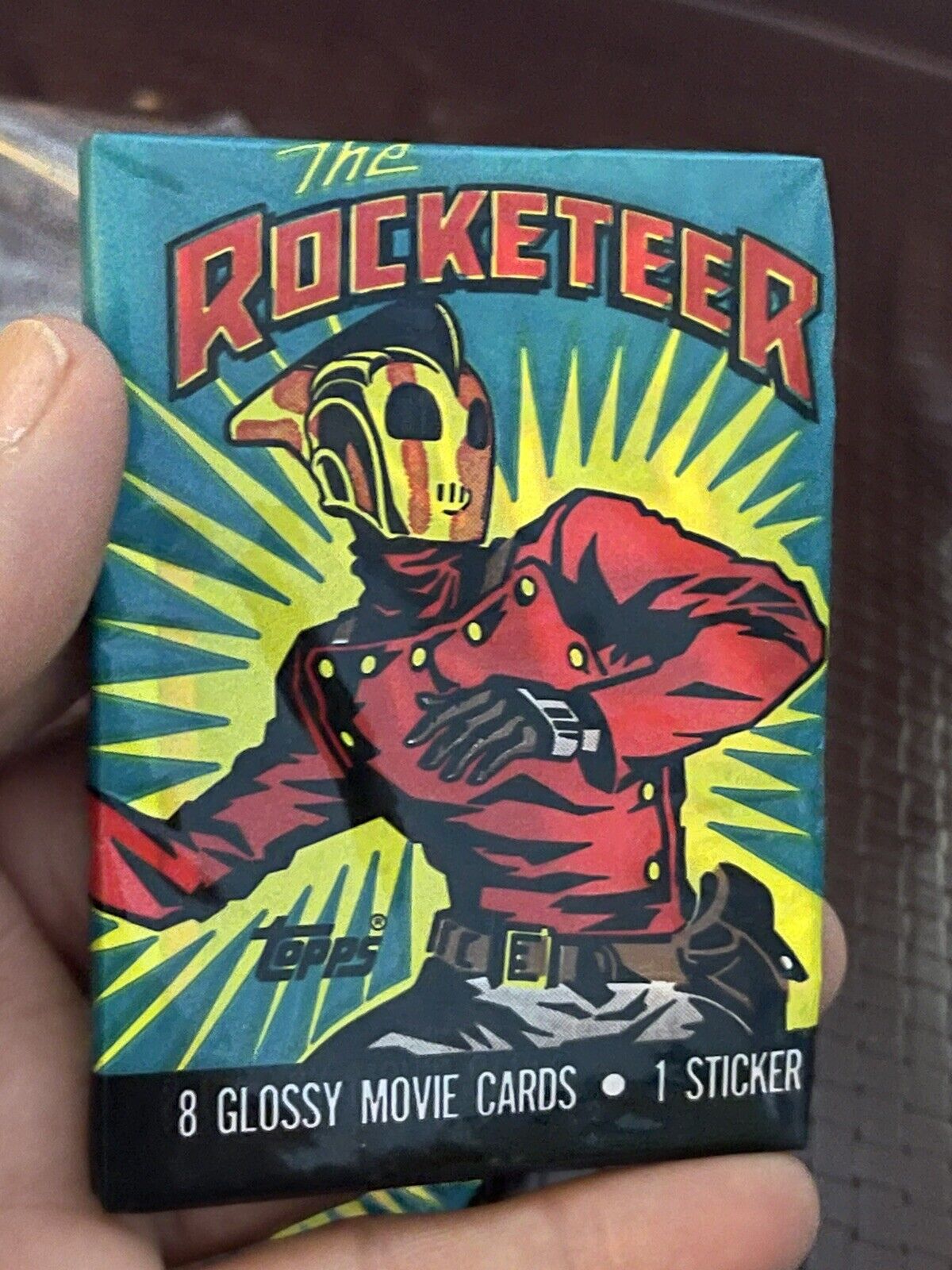 (1) Sealed 1991 Topps Disney Rocketeer Movie Trading Cards Wax Pack