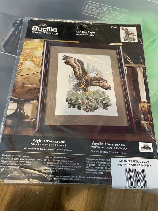 Bucilla Landing Eagle Counted Cross Stitch Kit 43686 (6)