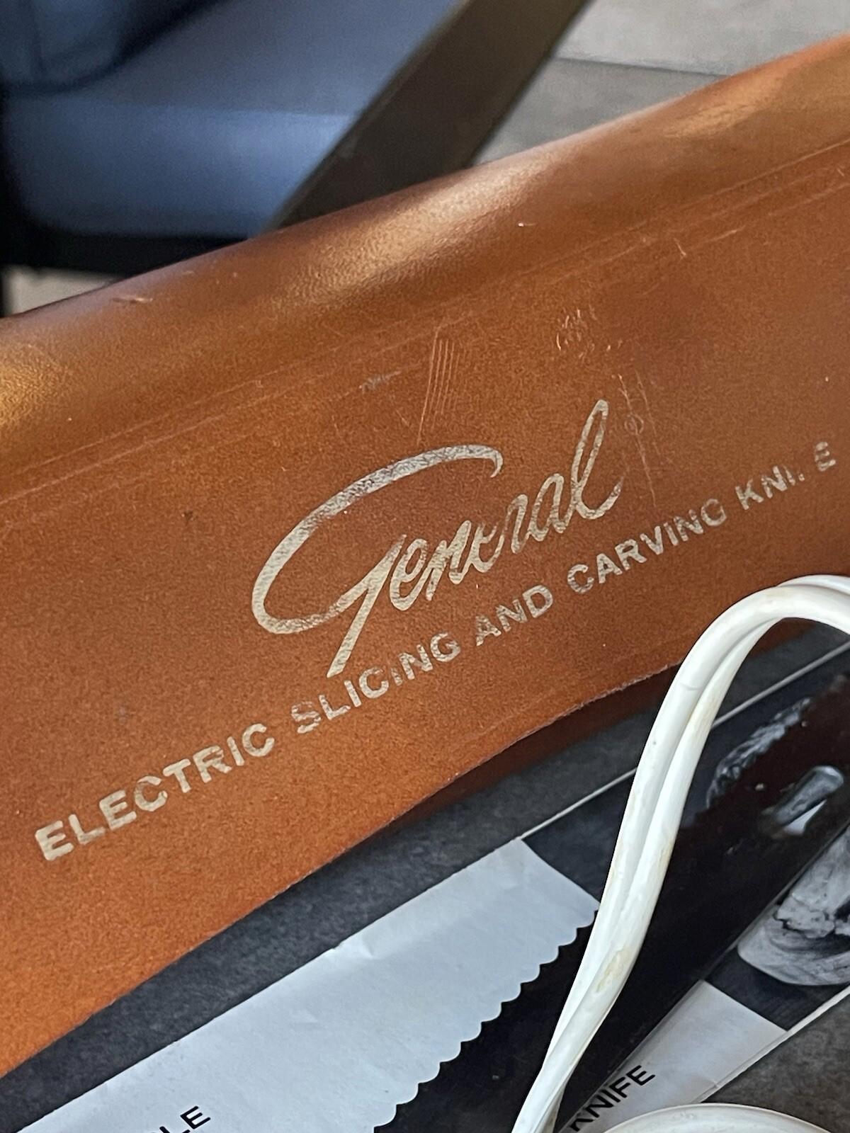 Vintage General Electric GE Electric Slicing Knife 23EK1~Works