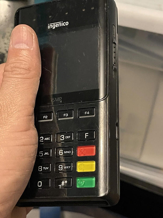 INGENICO ISMP4 IMP657-11P3556C PORTABLE POS TERMINAL (untested)