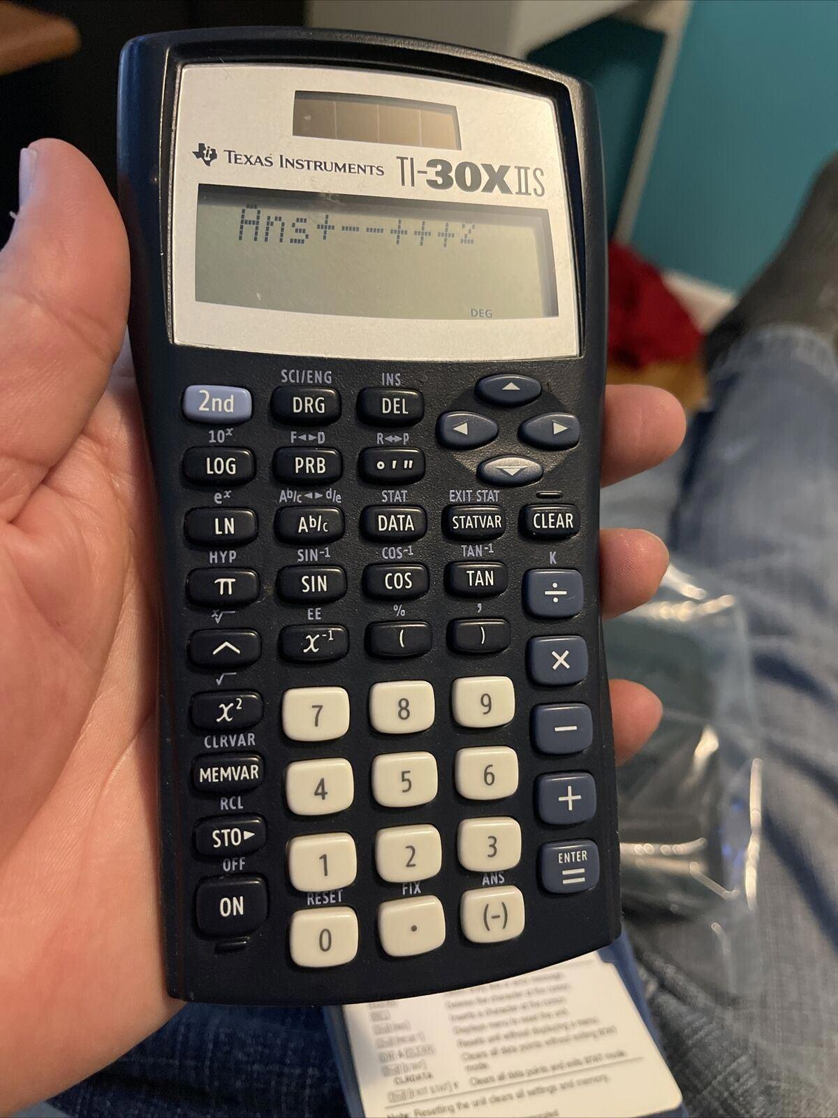 Texas Instruments TI-30X IIS Scientific Calculator Solar w/ Cover (12)