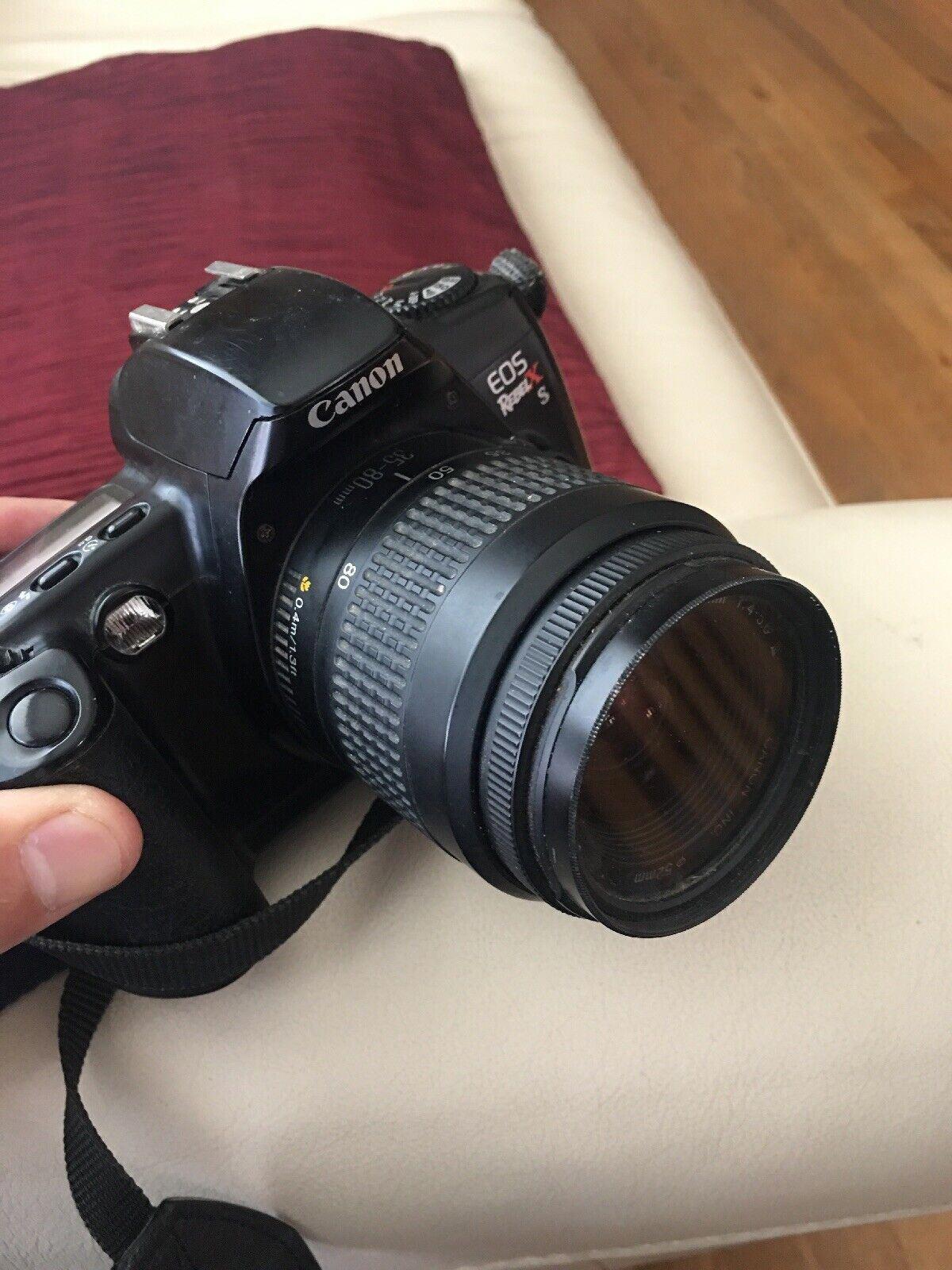 Canon EOS Rebel XS Film Camera 35mm Lens EF 35-80mm f/4 - 5.6  (1)