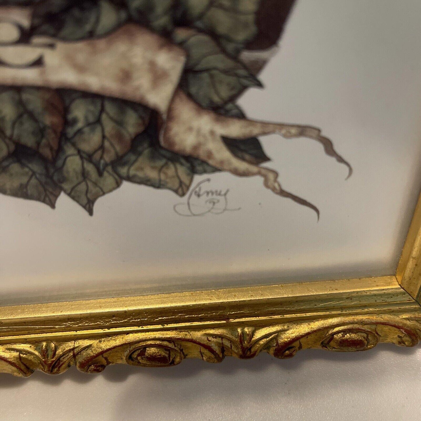 Dragon & Female Attitude picture 11 by 8 , in nice frame