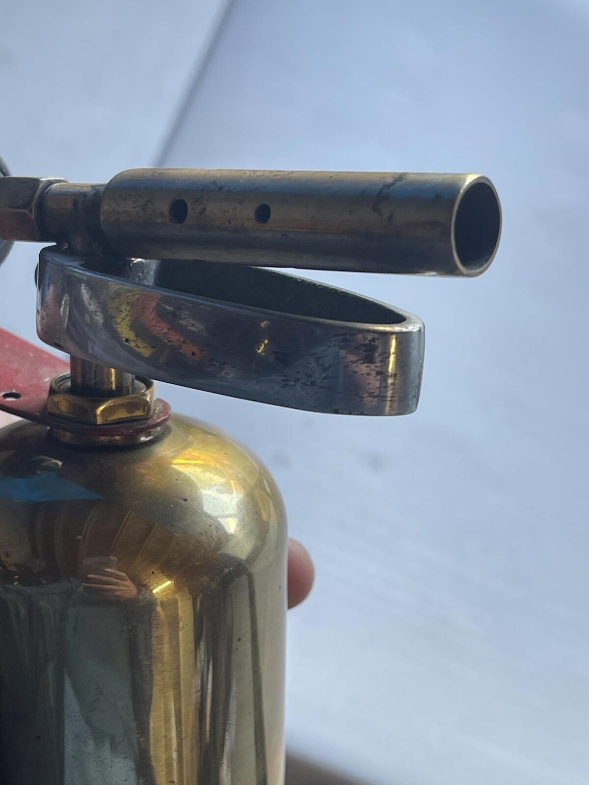 Vintage Antique Welding Plumbing Soldering Iron Gas Blow Torch 5 1/2" tall