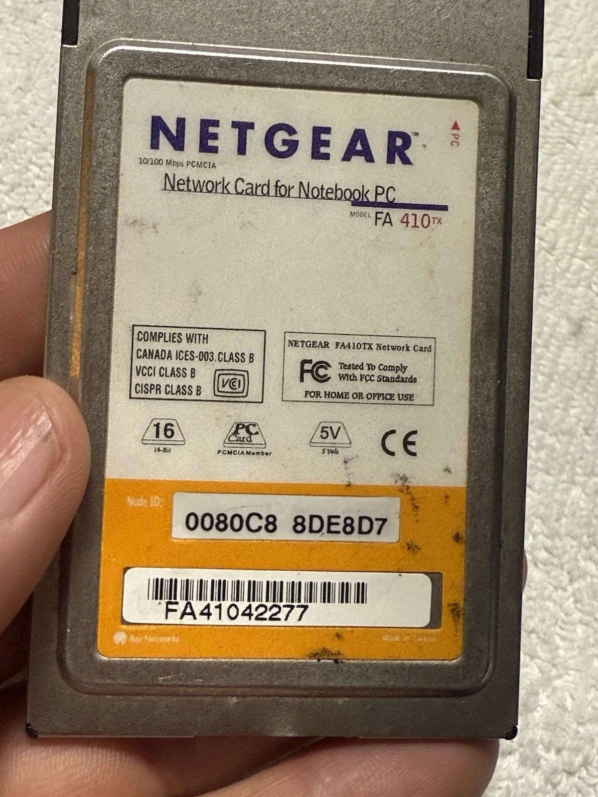 Xircom Credit Card Modem 56T for Vintage Laptops (CM56T) And Netgear