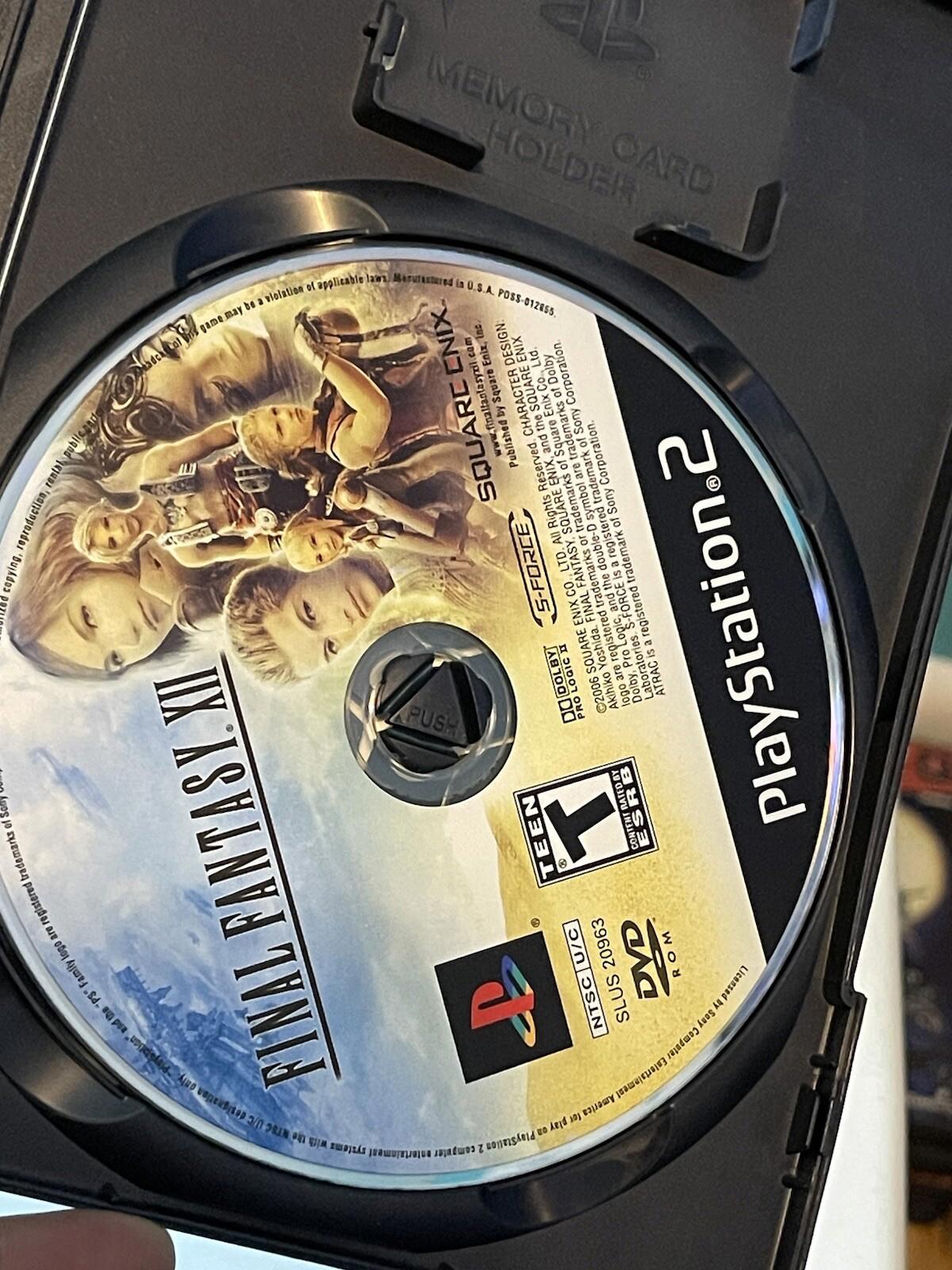 Final Fantasy XII 12 Sony PlayStation 2 PS2 Black Label With Manual