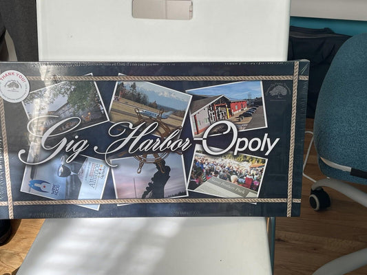 Gig Harbor - Opoly Monopoly Board Game Washington Rare Retired Brand New In Box